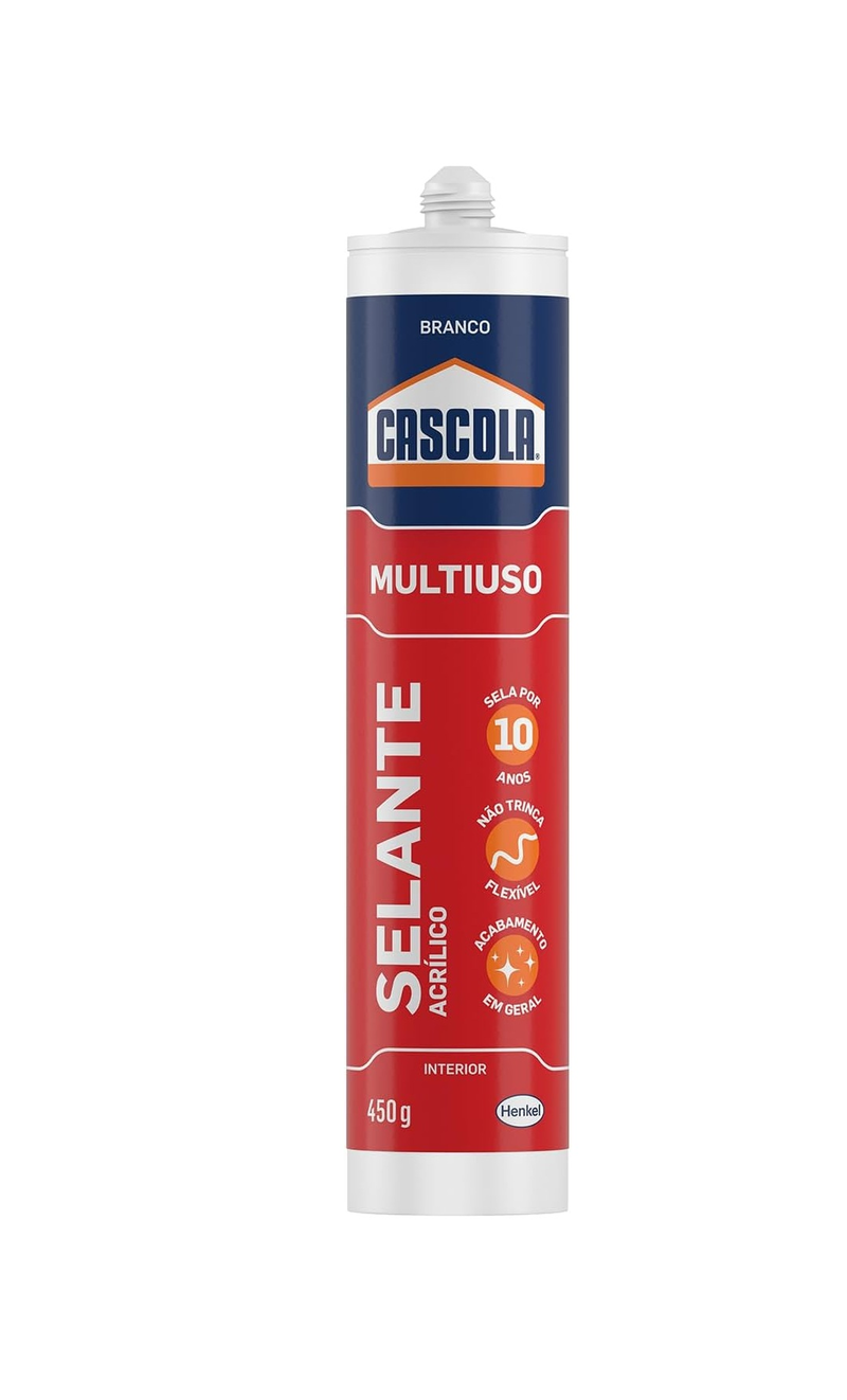 Selante Acrílico Multiuso Branco 450g Cascola